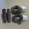 Pantuflas de Algodón Cálido Peludas para Mujer Zuecos de Algodón para Hombre Lavables Forro Polar Interior Extraíble Funda de Piel Invierno