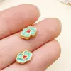 Aleación Esmalte de Goteo de Aceite Cuenta Nube Accesorios DIY Materiales Estilo Antiguo Hanfu Pulsera Pasador Accesorios con Agujero