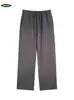 Calça Jogger Gradiente Retrô 430g Marca Tendência Europeia e Americana Estilo Retrô Tamanho Plus Calças Esportivas Retas Casuais Masculinas