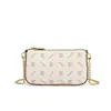 Bolso Pequeño Mk F para Mujer 2026 Nuevo Moda Primavera y Verano Bolso de Moda para Mujer Bolso Cruzado Bolso de Hombro Cadena Estampada Bolso Cuadrado Pequeño