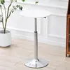Mesa de Negociación Comercial, Mesa de Patas Altas, Mesa de Bar, Mesa de Café Pequeña de Lujo Ligero para Uso Doméstico, Mesa de Comedor, Mesa Pequeña Giratoria y Ajustable en Altura