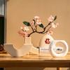Rincón Genial ins Jarrón de Cerámica Embrión Liso Vintage Estilo Nórdico Adornos Decorativos para Sala de Estar Gres para Flor Seca