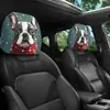 Funda para reposacabezas de coche con diseño de cachorro animal, funda de asiento a prueba de polvo, estilo lindo, almohada de coche, almohada para el cuello