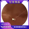 Collar europeo y americano con 26 letras en forma de corazón, collar de acero inoxidable con colgante de iniciales, cadena para clavícula, Yiwu en stock, venta al por mayor de cobre