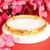 Pulsera de Oro Aluvial, Gypsophila, Joyería de Alta Gama para Mujer, Pulsera de Oro de Imitación, Pulsera de Cobre de Larga Duración, Accesorios de Simulación