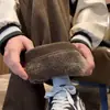 Calças de veludo cotelê forradas com fleece e espessadas para homens, outono e inverno, calças quentes de algodão chenille, slim fit, perna reta, perna larga