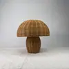 Lámpara de Mesa Retro Moderna para Sala de Estar Tatami Simple Lámpara de Bambú Tejido para el Hogar Estilo Chino Nuevo Lámpara de Mesita de Noche de Bambú Creativa y Práctica