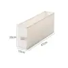 Caja de almacenamiento de ropa estrecha y larga, armario de tela rectangular, caja de almacenamiento de ropa, organizador tipo cajón, diseñado para aprovechar los espacios profundos