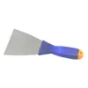 Espátula, Rasqueta, Rasqueta para Masilla con Mango de Hierro, Espátula de Acero Azul-Negro, Herramienta Rasqueta para Yeso, Tipo de Placa de Hierro Engrosada
