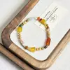 Pulsera de Piedras Naturales con Cuentas Estilo Bohemio Pulsera de Perlas Naturales Diseño de Nicho Pulsera Exquisita Versátil para Mujeres