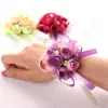 Suprimentos para Casamento Presentes Flor de Pulso para Noiva Flor de Pulso para Madrinhas Irmãs Flor Artificial Fita