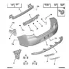 Adecuado para el nuevo parachoques trasero 308 parachoques trasero cuero YL00418380