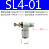 Conector de Engate Rápido para Tubo de Ar Tipo L Válvula Borboleta Válvula de Controle de Velocidade Conector de Válvula Reguladora de Metal Lsa/Sl6-01/Sl8-02