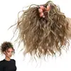 Elástico de Cabelo Coque Redondo, Elástico de Cabelo Rabo de Cavalo Cacheado Latino-Americano Realista, Ferramenta de Penteado Estilo Menina Sexy, Coque de Peruca Natural e Volumoso