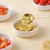 Huevo al vapor estilo coreano tazón de arroz al vapor apilable plato frío cerámica de alta temperatura tazón de postre para hornear vajilla para el hogar con logo