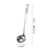 Cuchara de Aceite para el Hogar Acero Inoxidable Cuchara Separadora de Aceite Cuchara con Filtro de Aceite Cuchara de Mango Largo para Olla Caliente Herramienta Filtradora de Aceite Cuchara Separadora de Aceite y Sopa