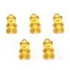 Pulseira de Contas com Pingente de Urso Acrílico 11x21mm Pulseira DIY Feita à Mão Acessórios para Joias Kit de Materiais