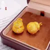 Nuevo Colgante Sachet Abrible en Espiral con Pedrería Estilo Chino, Colgante Calabaza Gordita, Colgante Cadena para Suéter Dorada Cobre Gordita, Alta Retención de Color
