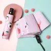 Paraguas UV Paraguas Automático Doble Propósito para Sol y Lluvia Sombrilla Protectora del Sol Plegable para Mujer Sentido Avanzado Protección Solar Protección UV Paraguas de Sol Impresión