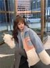 Top de piel de cordero para mujer Otoño e Invierno 2024 Nuevo Llegada Cálido Estilo Hong Kong Holgado Cuello con Cremallera Versátil Chaqueta de Manga Larga