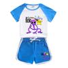 Traje de moda para niños y niñas de Rainbow friends 2023 Verano nuevo camiseta de manga corta para niños pantalones cortos traje casual de dos piezas