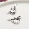 Anel Redondo de Prata Esterlina Anel de Corrida Contas de Arroz Contas Espaçadoras Espirais Acessórios Fivela de Gancho Antiga Retro Contas Espaçadoras de Face Knock Material para Artesanato DIY