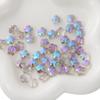 10 Cinco Pétalas Flor De Vidro Banhado A Contas Soltas Contas DIY Brincos Artesanais Acessórios De Cabelo Pulseira Ornamentos Acessórios