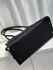 2025 Nuevo Bolso Tote de Piel de Vacuno de Capa Superior con Patrón Lichi Bolso de Hombro Único de Gran Capacidad Bolso de Axila Simple de Gama Alta de Cuero Genuino para Mujer