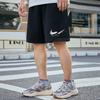 Shorts Casuales de Verano Estilo Coreano Hip-Hop Ins Modernos Transpirables Deportivos Pantalones de Cinco Puntos Estampados Sencillos de Color Puro Pantalones para Niños