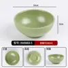 Juego Creativo de Vajilla Estilo Montaña y Campo para Restaurantes de Hot Pot Sopa Ácida YunGuiChuan, Juego de 4 Piezas: Tazón, Plato, Cuchara, Taza