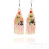 Pendientes de cuentas de estilo bohemio europeo y americano color tejido a mano borla larga pendientes de cuentas Miyuki venta al por mayor
