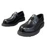 Zapatos Casuales de Cuero Genuino para Hombre de Estilo Británico de Otoño, Zapatos de Hombre de Estilo Business con Suela Gruesa, Zapatos de Cuero para Hombre de Puntera Ancha con Cuero Vacuno