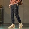 Pantalones deportivos casuales de otoño e invierno para hombre, holgados, con punta en el pie, de marca de moda, pantalones deportivos con forro polar para niños.