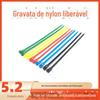 Processamento e personalização de abraçadeiras de nylon coloridas com fivela de fixação removíveis para fixar abraçadeiras de cabo e abraçadeiras de plástico removíveis