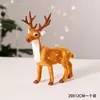 Adornos navideños de ciervo, ciervo sika artificial, alce navideño artificial, modelo de jirafa, animal de piel sintética, decoración navideña.