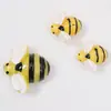 Pegatinas Magnéticas para Refrigerador de Abejas Flor de Cinco Pétalos Resina Pintada Imán Creativo Animal Flor Hojas Pegatinas de Decoración para el Hogar