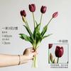 Flores artificiales con contenido de Yang, estilo ins, sensación hidratante, flores artificiales de alta gama, tulipanes artificiales, arreglo floral, decoración de escritorio para sala de estar