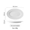 Conjunto Minimalista Nórdico de Pratos, Pratos de Peixe e Tigelas de Sopa para Uso Doméstico, Restaurante e Hotel, Conjunto de Louça de Porcelana Branca, Prato de Sopa, Louça de Porcelana Branca para Casa