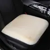 Almofada de Pelúcia para Assento de Carro de Inverno Peça Única Sem Encosto Almofada Espessa de Algodão Almofada Aquecida para Banco Dianteiro Almofada Quadrada Única