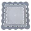 Molde para Plato de Fruta de Tres Niveles, Soporte de Bandeja Redonda DIY para Plato de Fruta, Soporte de Aleación de Zinc de Silicona