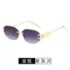 Gafas de Sol Cuadradas Estilo Europeo y Americano Ins Mismo Estilo para Mujer, Gafas de Sol de Moda para Hombre, Gafas de Sol Retro sin Montura
