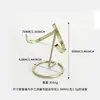 Suporte de Exibição de Cristal com Amostras de Pedra Bruta, Aglomerado de Cristal em Forma de Coração, Amostras de Minerais e Ornamento de Base Metálica