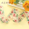Encaje Bordado Ancho de 38 mm Disfraz Étnico Hanfu Vestido Accesorio para el Cabello Encaje Decorativo Encaje Bordado Ancho de 3.8 cm