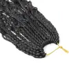 Peluca de Fibra Química Europea y Americana Peluca de Ganchillo Trenza de Río Trenza de Tres Hilos Trenzas de Caja de Río
