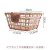 Ins Style Handmade Paper Rope Woven Basket Multifuncional Snack Diversos Organizar Cesta Oca Caixa De Armazenamento De Cosméticos De Mesa