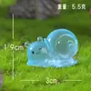 Adornos de Micro Paisaje Animales Lindos Caracol Pequeño Adornos Luminosos Accesorios para Paisajismo de Jardín Manualidades de Resina Adornos