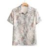 Traje de Camisa de Verano de la Abuela, Top de Estilo de Verano para Madres de Mediana Edad y Ancianas, Ropa de Mujer Holgada de Manga Corta