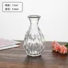 Vaso Pequeno de Luxo Leve Atacado de Alta Qualidade, Conjunto de Arranjo Floral para Mesa de Cabeceira Transparente Estilo Ins, Vaso de Vidro de Boca Pequena