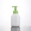 Garrafa de desinfetante para as mãos em espuma direta da fábrica 350ml garrafa de espuma mousse Material de embalagem de desinfetante para as mãos da moda com ponto