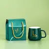 Taza de Cerámica Taza de Agua Caja de Regalo Práctica Taza Cálida de Temperatura Constante para Negocios Taza de Café Regalo Pequeño de Cumpleaños Lote de Logotipo Personalizado